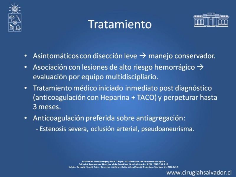 Diapositiva 26 de Disección Carotídea