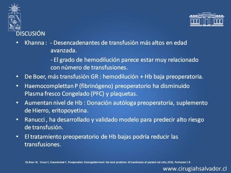 Diapositiva 18 de Terapia transfusional perioperatoria