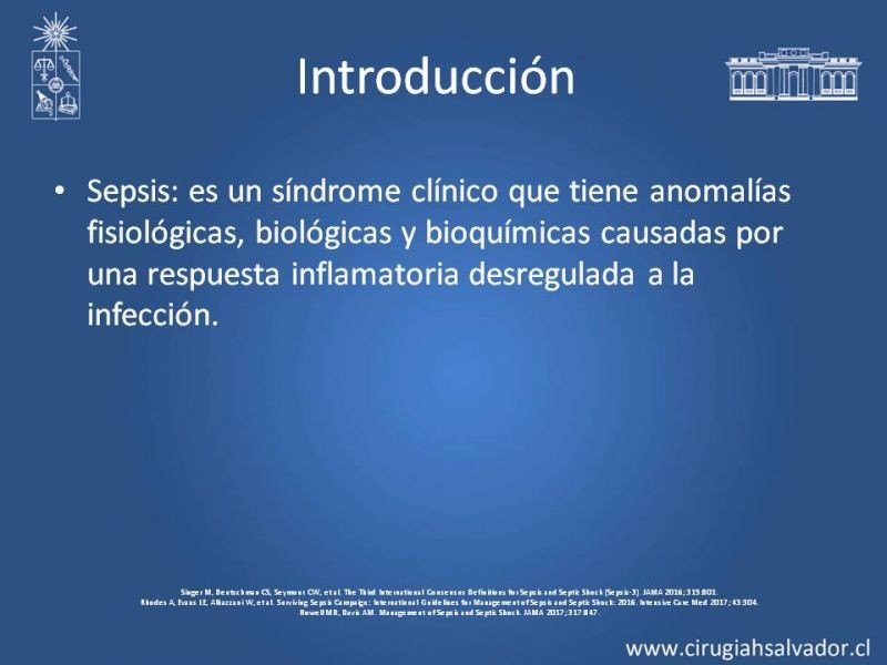 Diapositiva 2 de Actualización en el manejo de la sepsis 