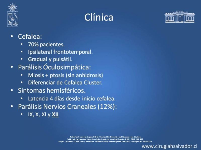 Diapositiva 8 de Disección Carotídea