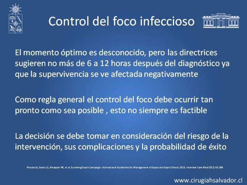 Diapositiva 18 de Actualización en el manejo de la sepsis 
