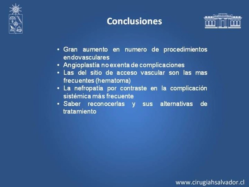 Diapositiva 18 de Complicaciones en Cirugía Endovascular