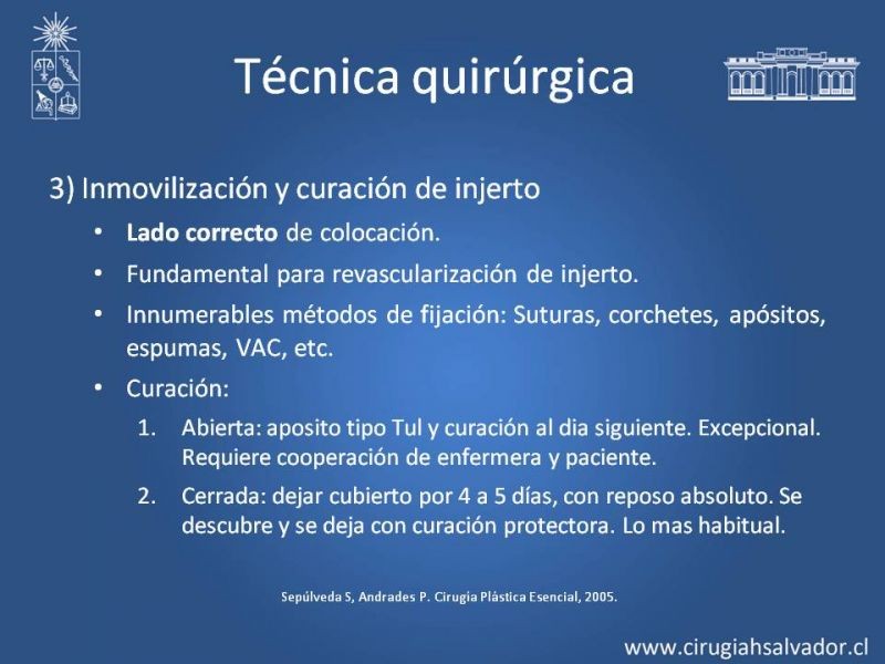 Diapositiva 25 de Injerto dermo-epidérmico: Técnica Quirúrgica 