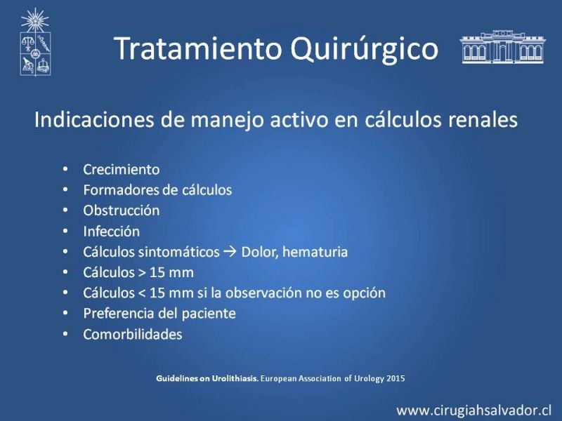 Diapositiva 18 de Manejo de Urolitiasis