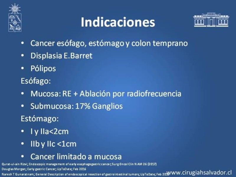 Diapositiva 4 de Resultados Disección Submucosa en esófago y estómago