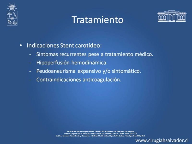 Diapositiva 27 de Disección Carotídea