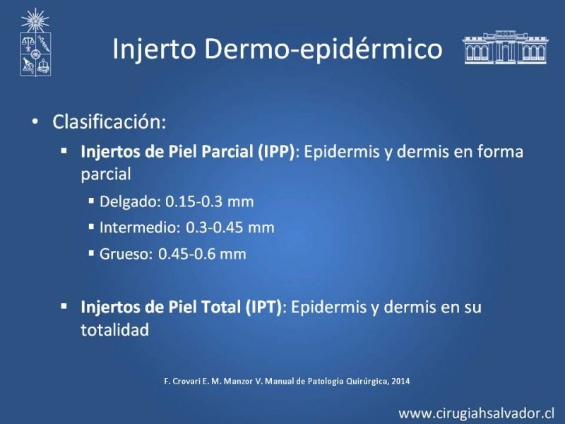 Diapositiva 9 de Injerto dermo-epidérmico: Técnica Quirúrgica 