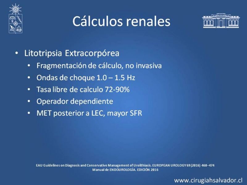 Diapositiva 19 de Manejo de Urolitiasis