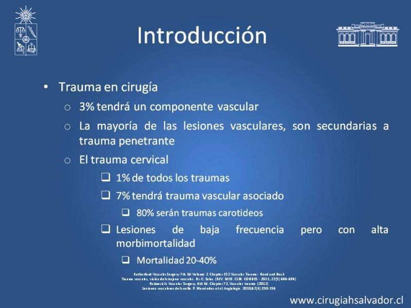 Diapositiva 1 de Trauma Carotídeo