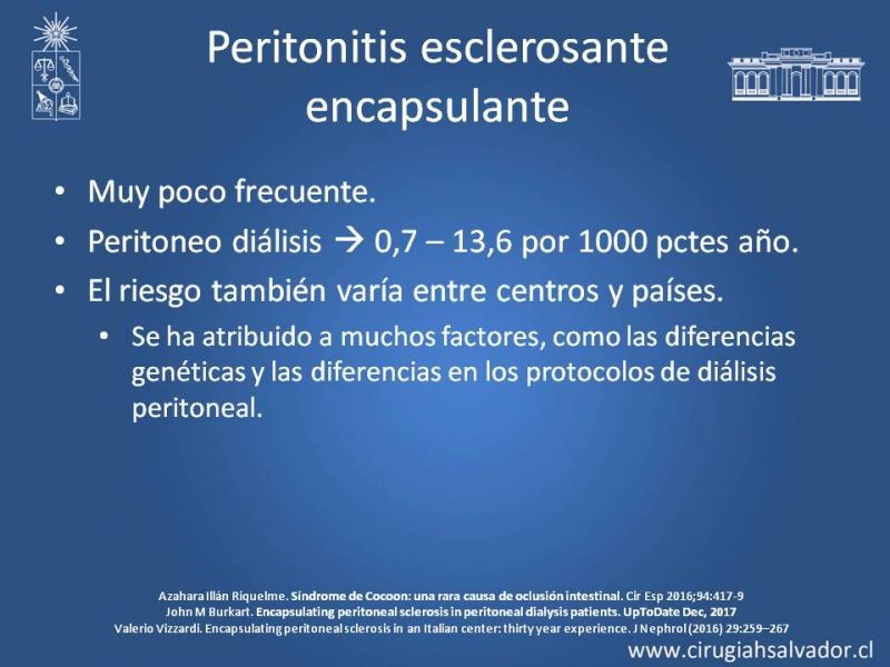 Diapositiva 17 de Peritonitis esclerosante encapsulante (Síndrome Cocoon)