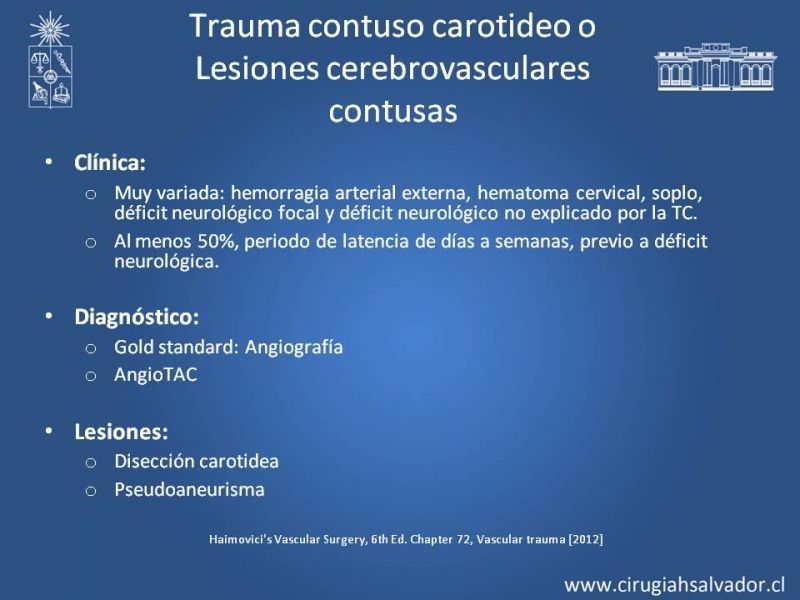 Diapositiva 33 de Trauma Carotídeo