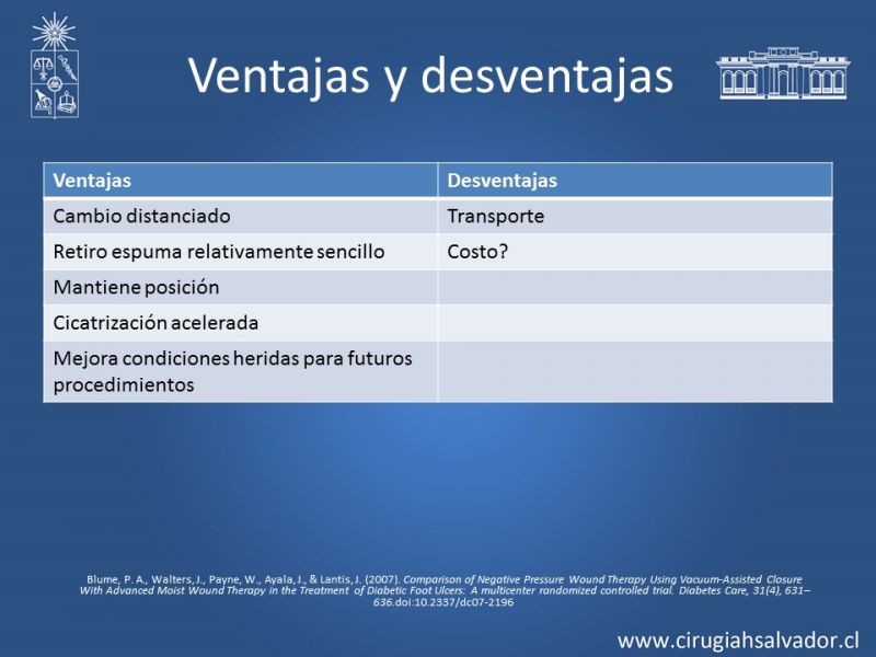 Diapositiva 17 de Terapia de presión negativa