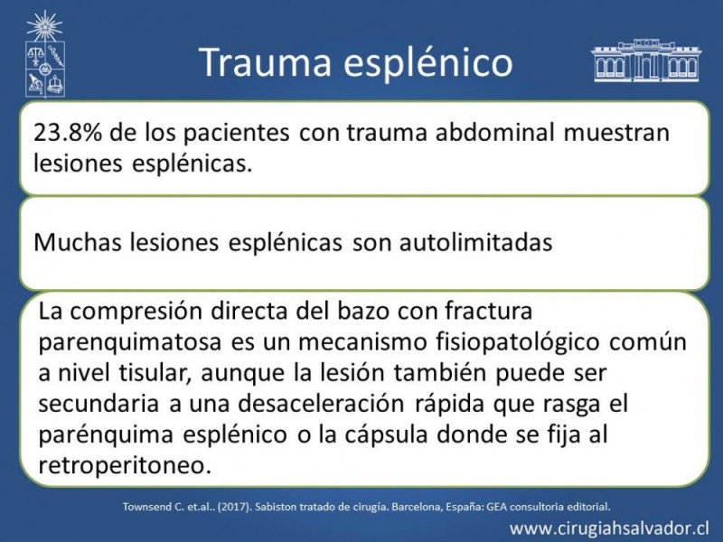 Diapositiva 34 de Trauma Esplénico