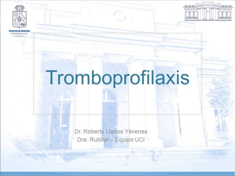 Diapositiva 16 de Tromboprofilaxis