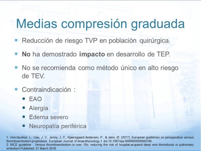 Diapositiva 10 de Tromboprofilaxis en cirugía