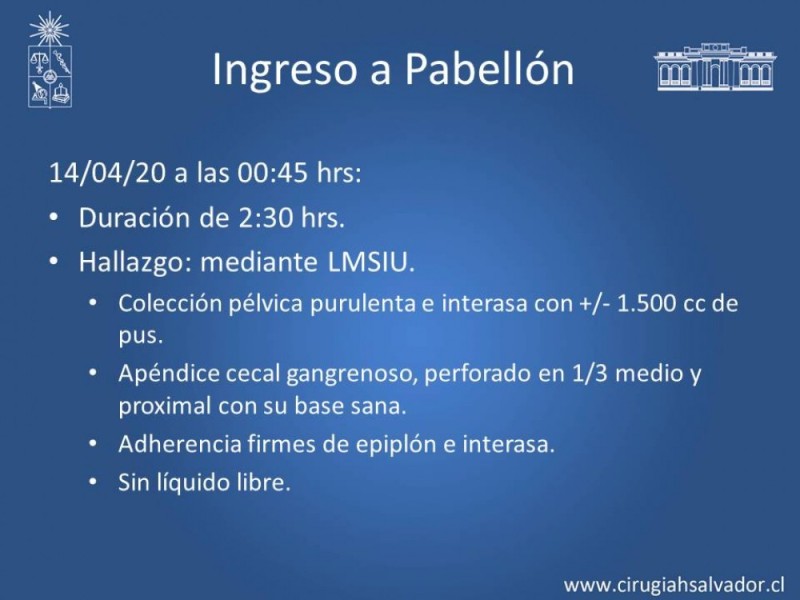 Diapositiva 16 de Absceso peri colónico