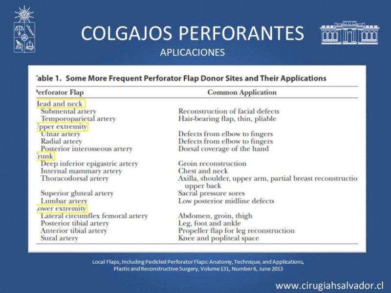 Diapositiva 21 de Aplicación Colgajos Perforantes