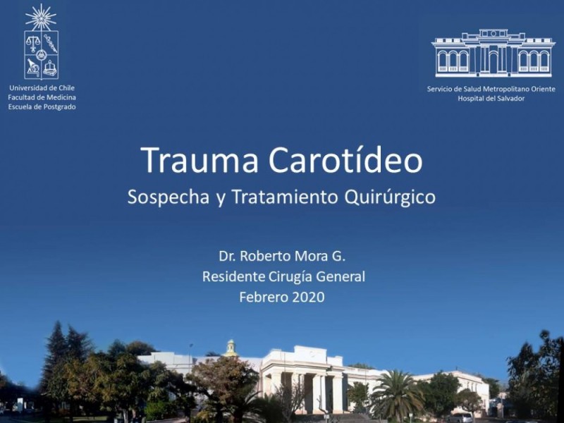 Diapositiva 1 de Trauma Carotídeo