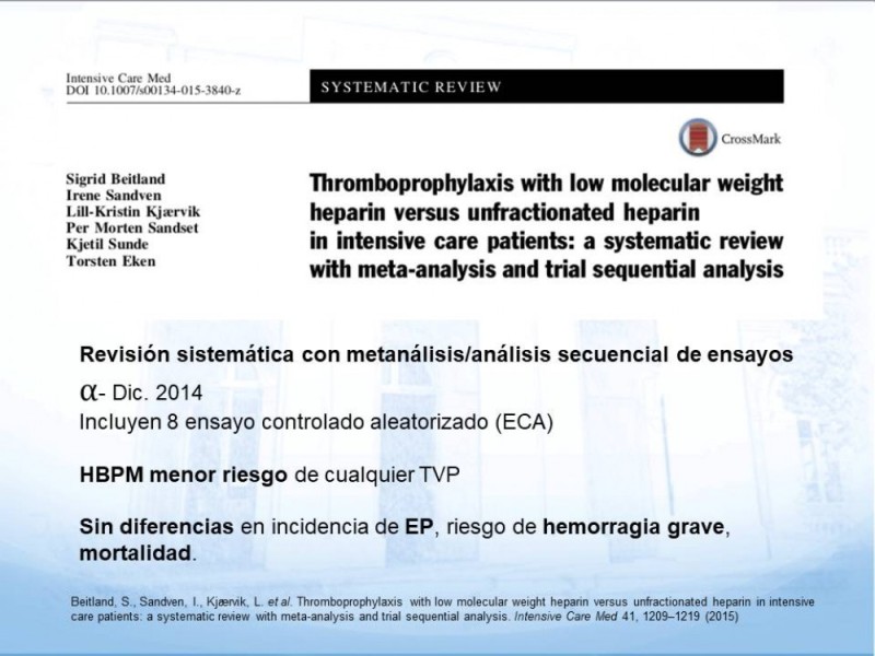 Diapositiva 8 de Tromboprofilaxis
