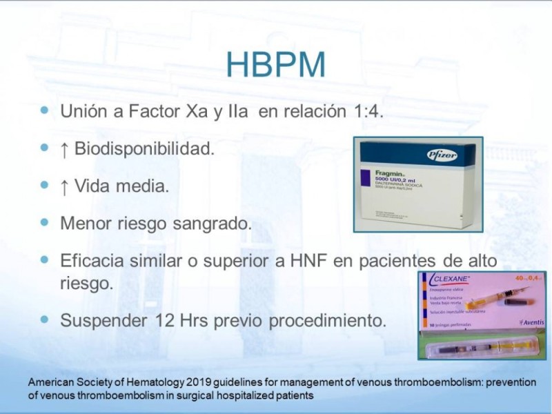 Diapositiva 15 de Tromboprofilaxis en cirugía