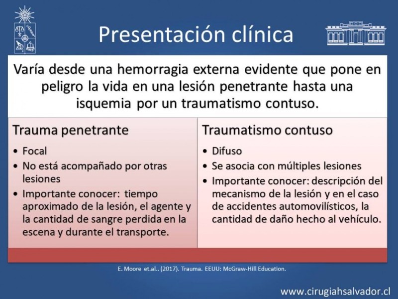 Diapositiva 8 de Trauma Vascular Periférico