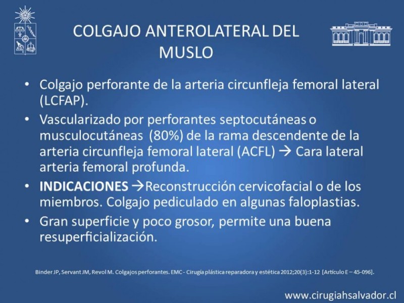 Diapositiva 32 de Aplicación Colgajos Perforantes