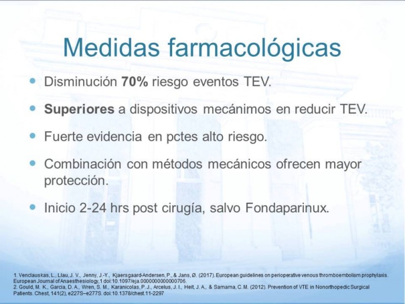 Diapositiva 12 de Tromboprofilaxis en cirugía