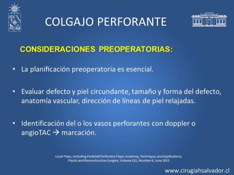 Diapositiva 14 de Aplicación Colgajos Perforantes