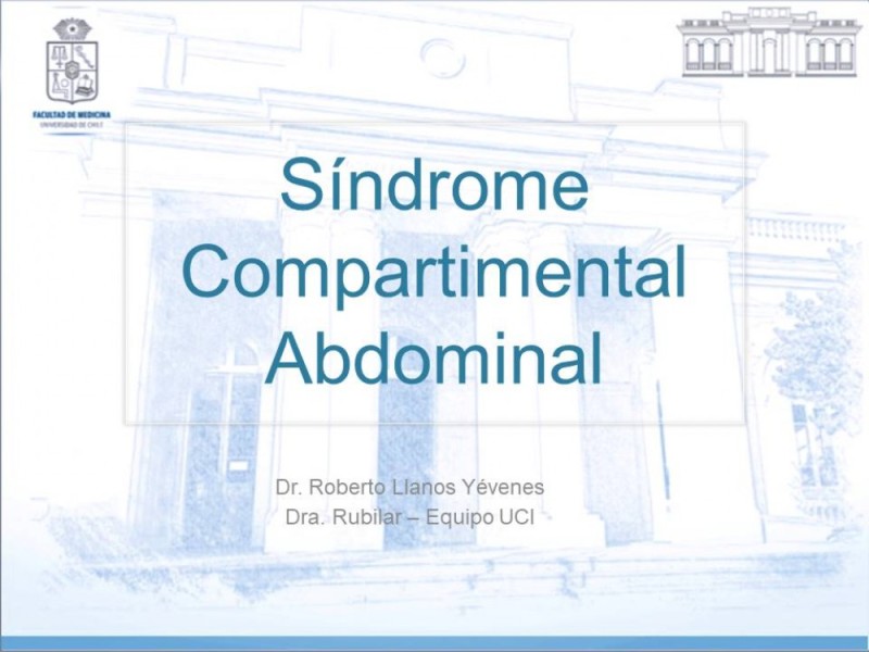 Diapositiva 17 de Síndrome Compartimental Abdominal