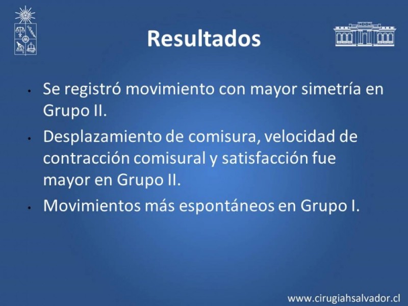 Diapositiva 12 de Injerto Nervioso facial vs transposición Nervio Masetérico