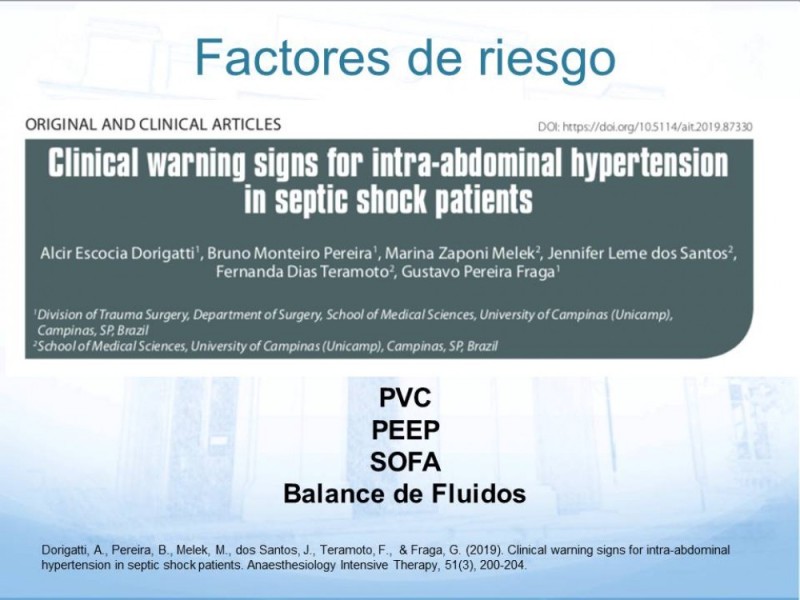 Diapositiva 10 de Síndrome Compartimental Abdominal
