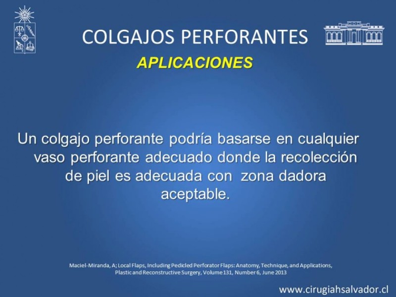 Diapositiva 20 de Aplicación Colgajos Perforantes