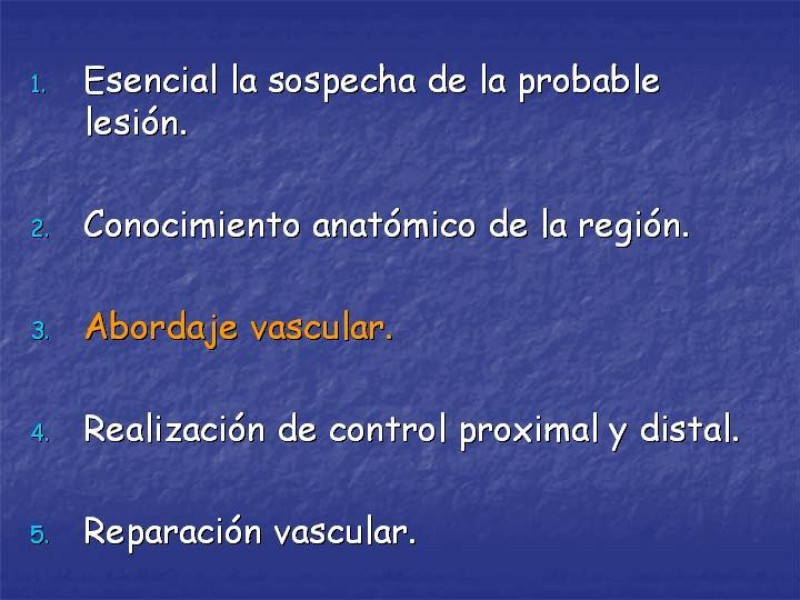 Diapositiva 36 de Abordaje Quirúrgico Vasculares