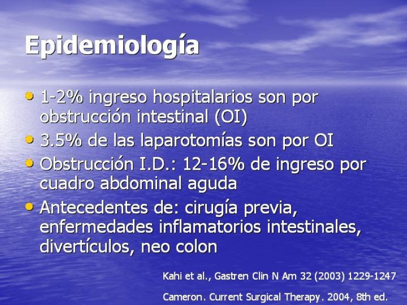 Diapositiva 2 de Obstrucción Intestinal: Estudio Diagnostico y Manejo inicial