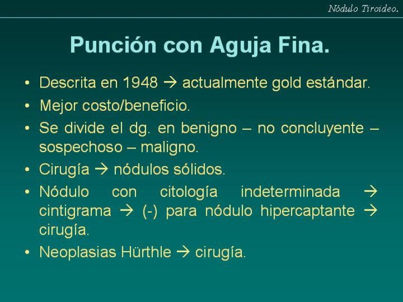 Diapositiva 6 de Nódulo Tiroideo