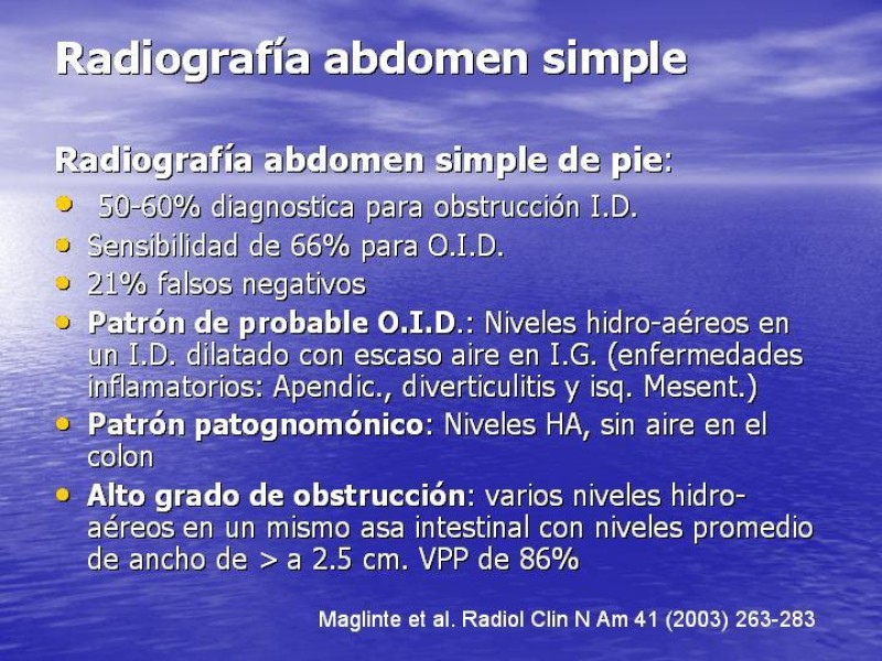 Diapositiva 10 de Obstrucción Intestinal: Estudio Diagnostico y Manejo inicial