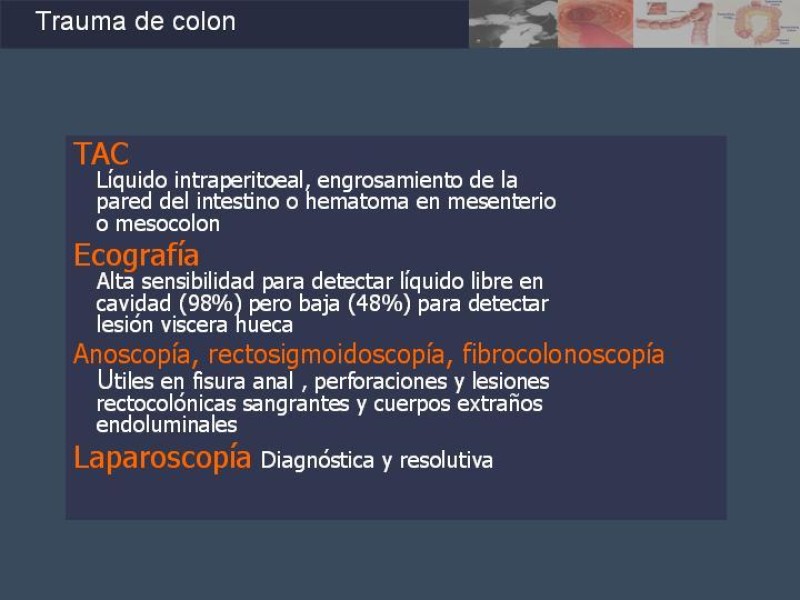 Diapositiva 11 de Trauma de Colon