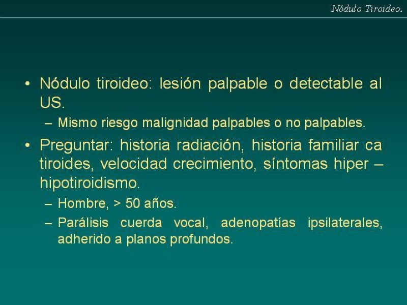 Diapositiva 2 de Nódulo Tiroideo