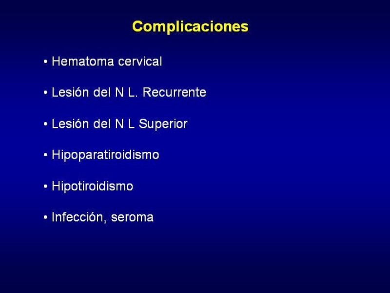 Diapositiva 22 de Tiroidectomía