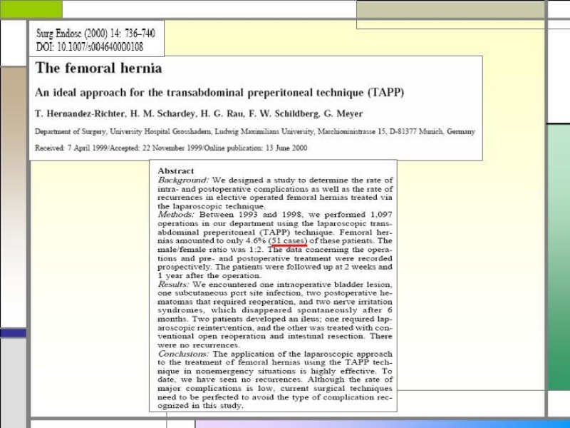Diapositiva 30 de Tratamiento de la Hernia Femoral