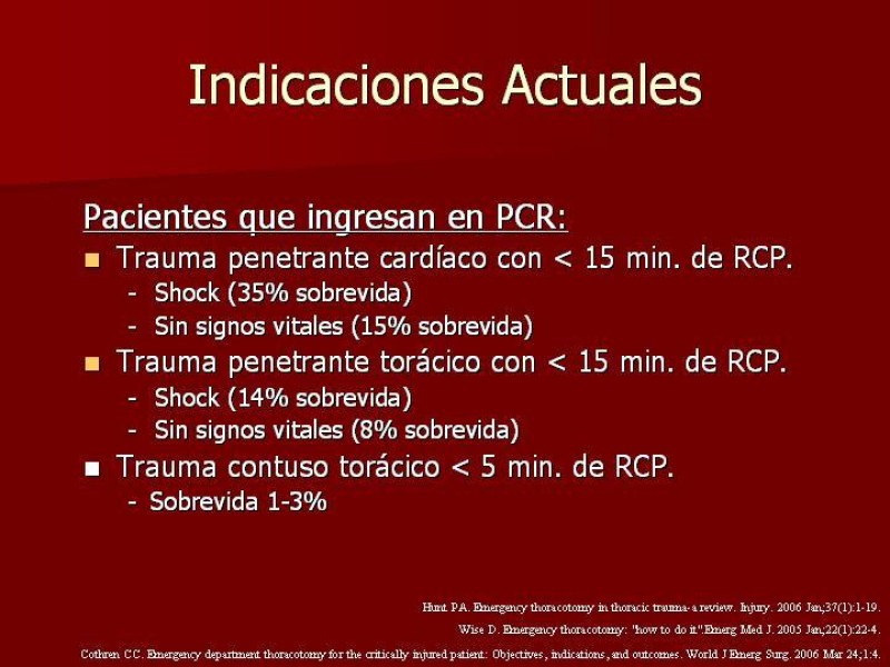Diapositiva 3 de Toracotomía de Urgencia