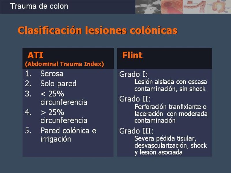 Diapositiva 5 de Trauma de Colon