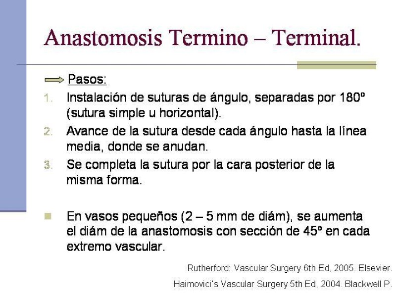 Diapositiva 20 de Reparación y Anastomosis Vasculares