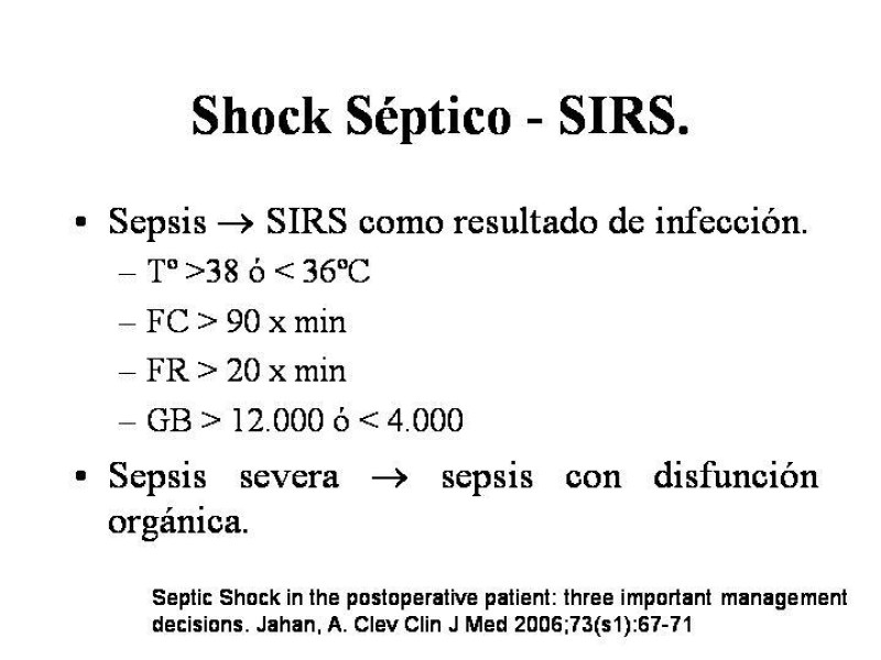 Diapositiva 11 de Sepsis y Shock séptico.