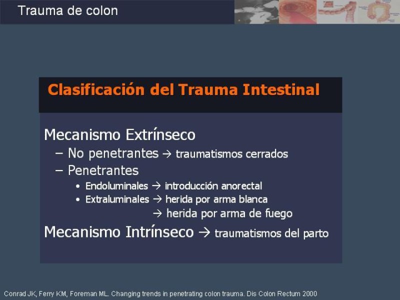 Diapositiva 3 de Trauma de Colon