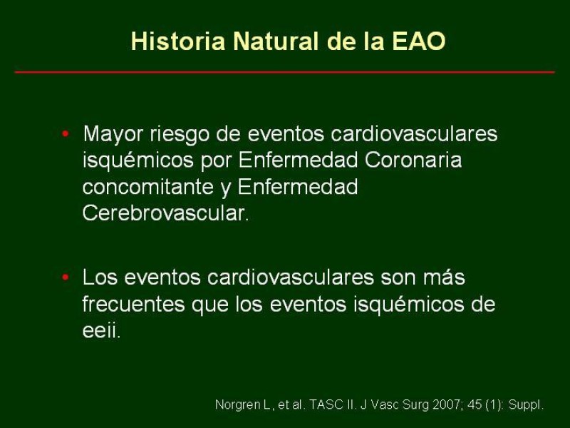 Diapositiva 16 de Clínica , Epidemiología y Factores Etiológicos de la Enf. Arterial Oclusiva Crónica