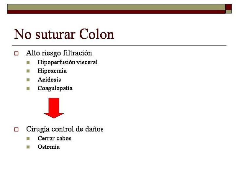Diapositiva 14 de Trauma de Colon