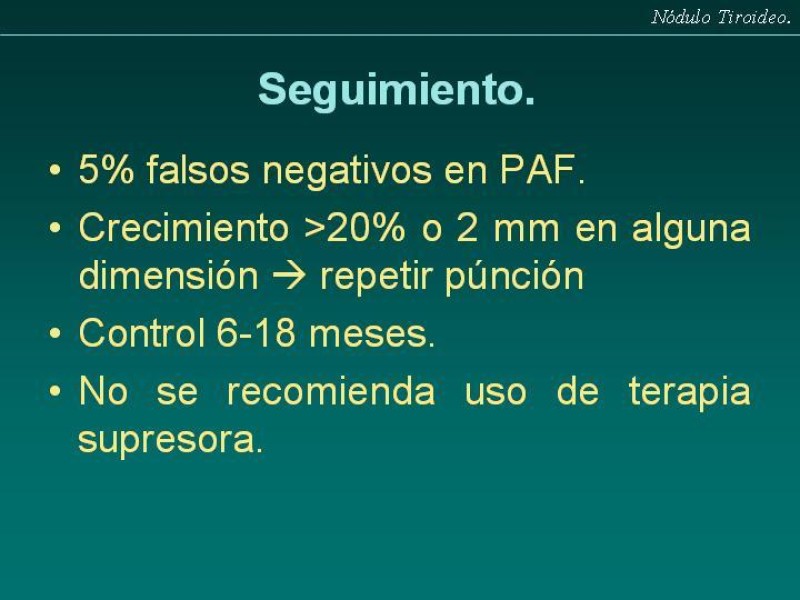 Diapositiva 8 de Nódulo Tiroideo