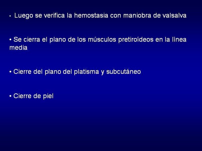 Diapositiva 21 de Tiroidectomía