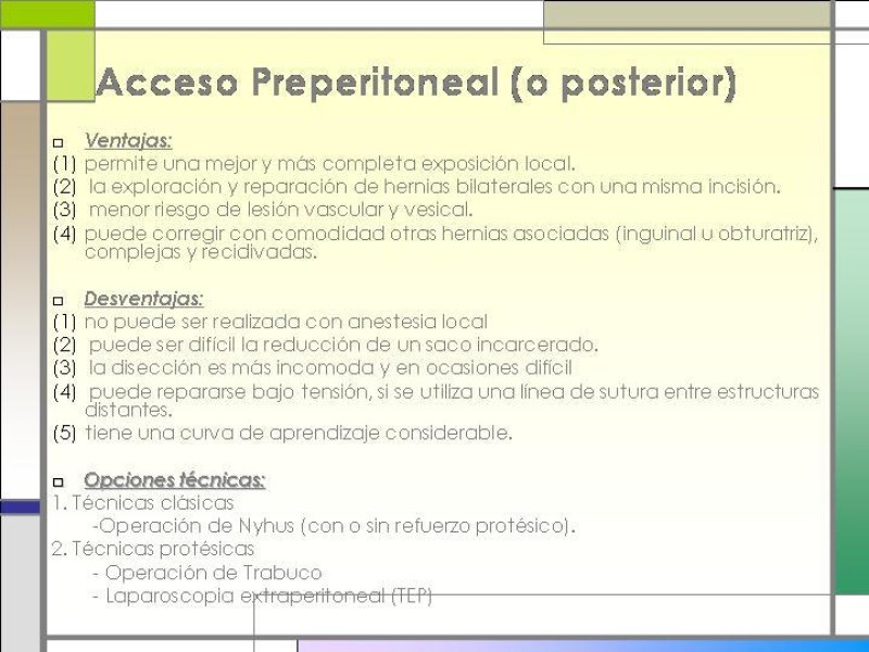 Diapositiva 8 de Tratamiento de la Hernia Femoral